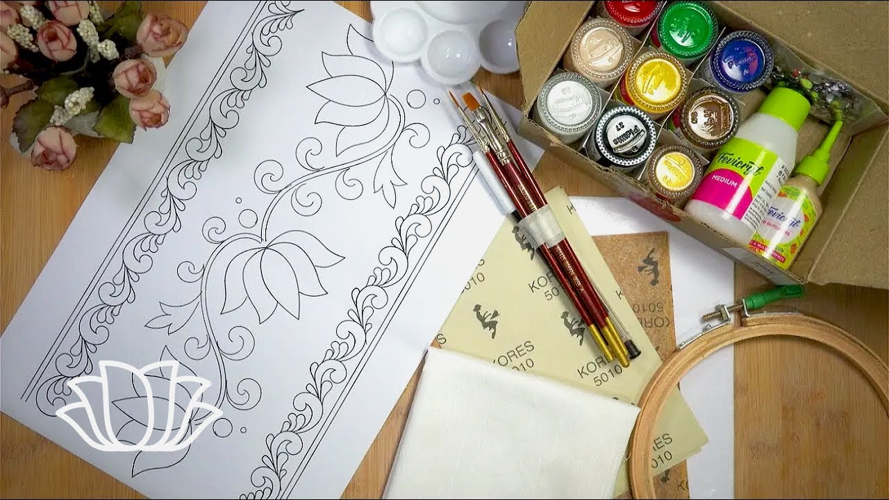 Tanjore-Style Fabric Painting Tutorial for Beginners & Kit Details