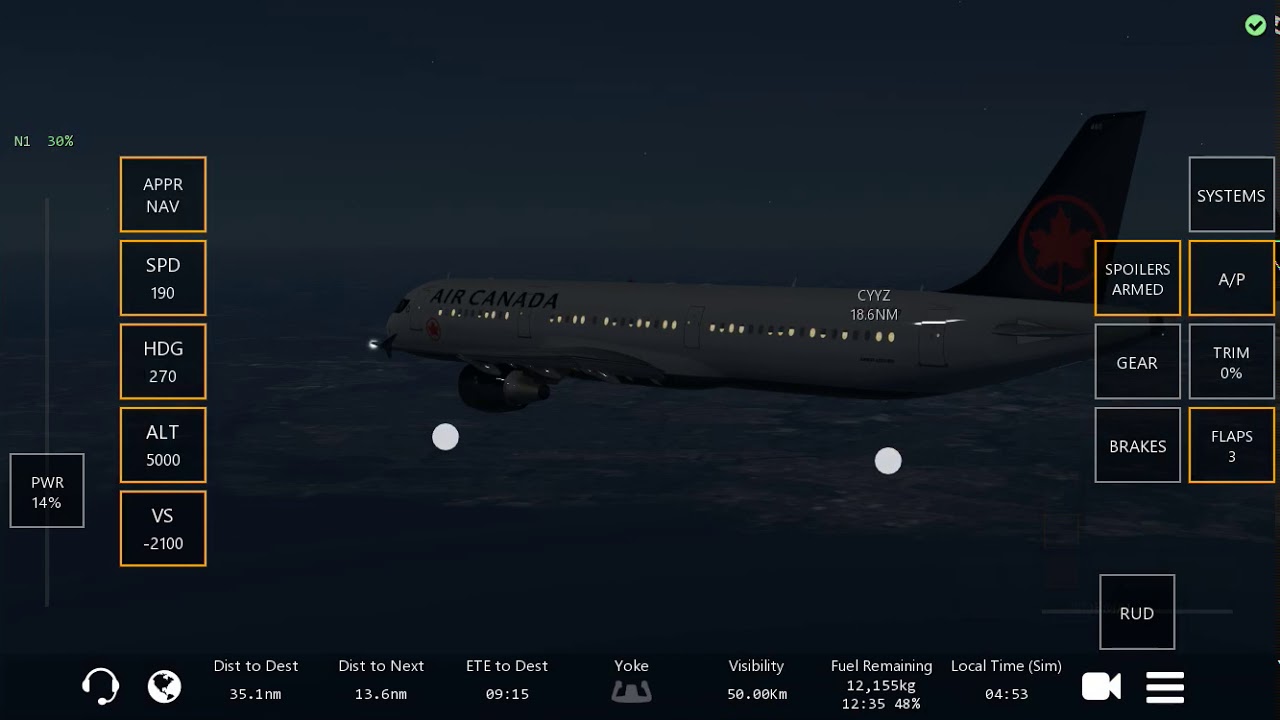 Infinite Flight - Landing to Toronto Pearson!