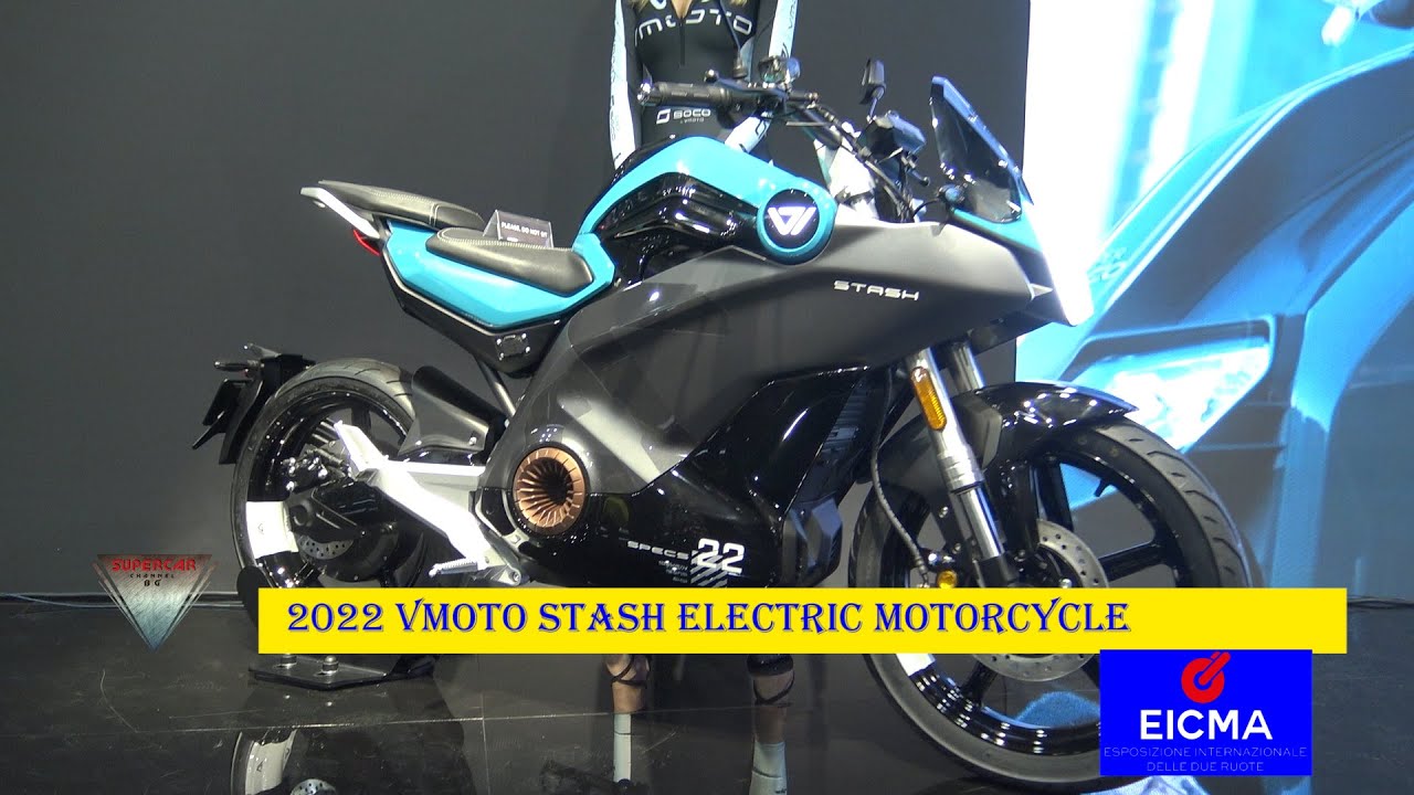 2022 Vmoto Stash Electric Motorcycle Walkaround Eicma 2021