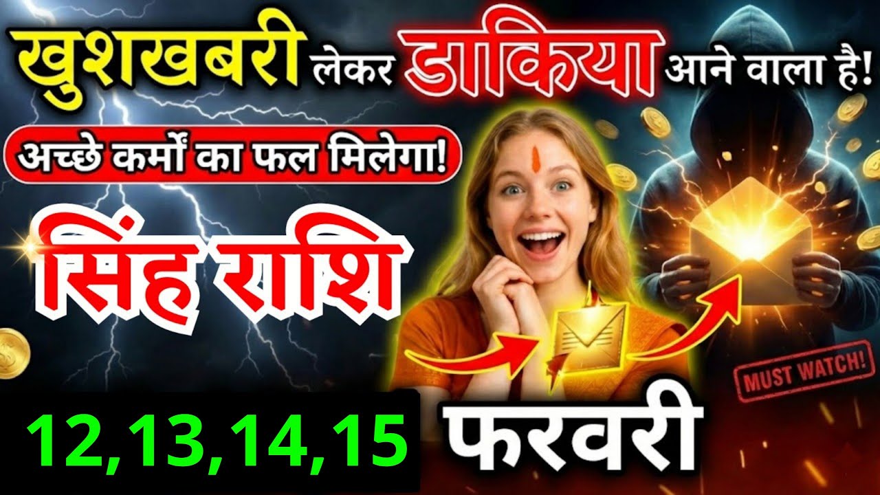 8, 9, 10, 11 फरवरी, सिंह राशि वालों खुशखबरी लेकर डाकिया आने वाला है, Singh Rashi
