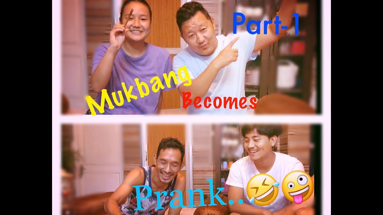 Mukbang becomes prank..🤣😜 Part-1|| KOrean Food || Tibetan VLoggers || Chiphel Films