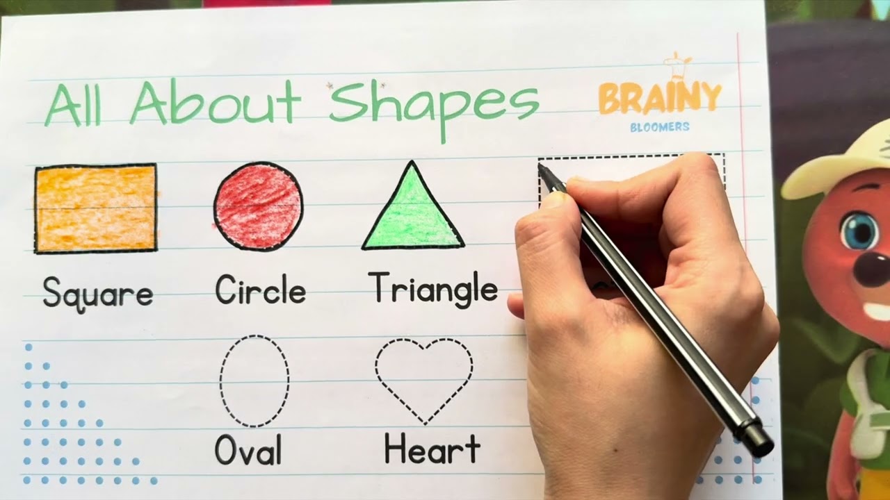 Shapes Learning for kids |  Learning of shapes  |  Brainy Bloomers #shapes #shorts