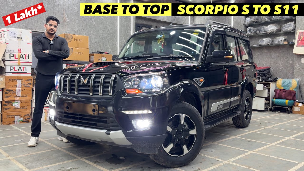 Mahindra Scorpio Classic Base To Top - S To S11 in Just 1 Lakh: Interiors, Exteriors & Alloys !!