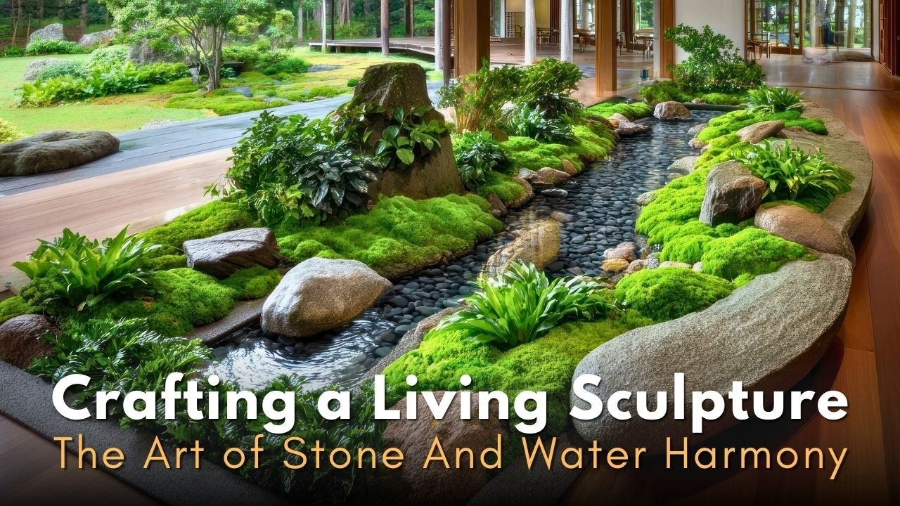 Crafting a Living Sculpture: The Art of Stone-Water Harmony in Modern Japanese Zen Gardens