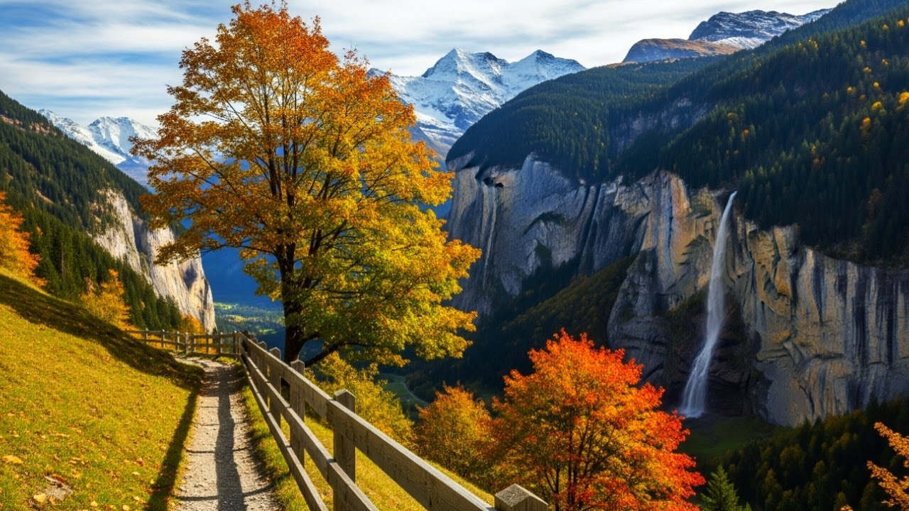 LET THIS AUTUMN SCENERY AND SOFT RELAXATION MUSIC WASH AWAY YOUR STRESS AND BRING INNER PEACE