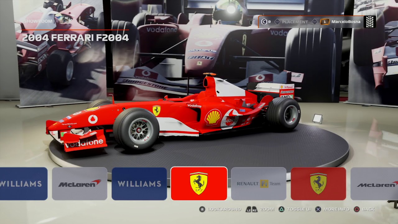 F1 2019 vs F1 2018 Menu Comparison