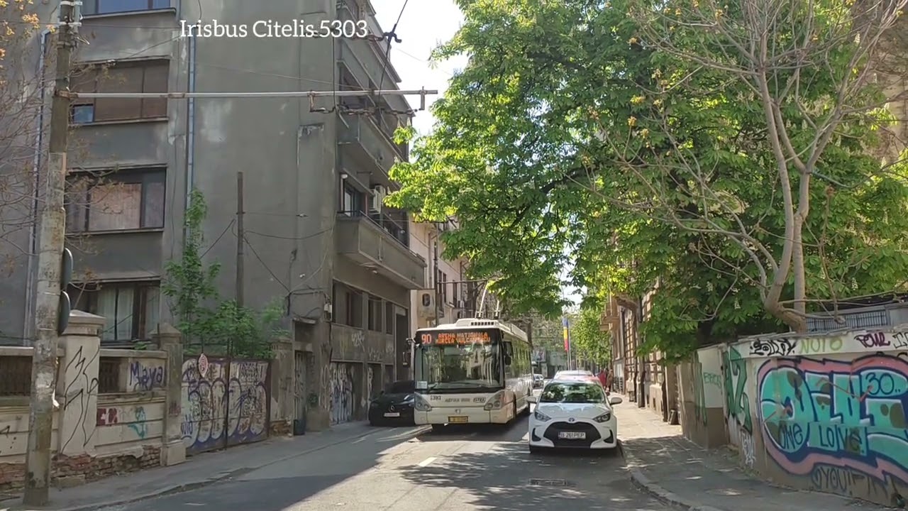 Troleibuze la Piața Rosetti & Podul Operei
