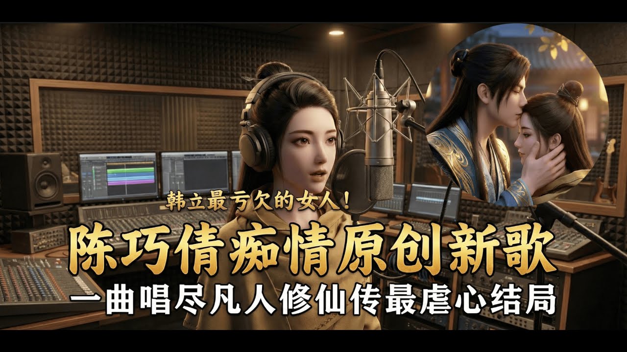 【凡人修仙传】原创新歌;她等了韩立一生，终成枯骨。《黄枫谷的晚风》泪目献唱陈巧倩。#凡人修仙传 #韩立 #熱門 #音樂