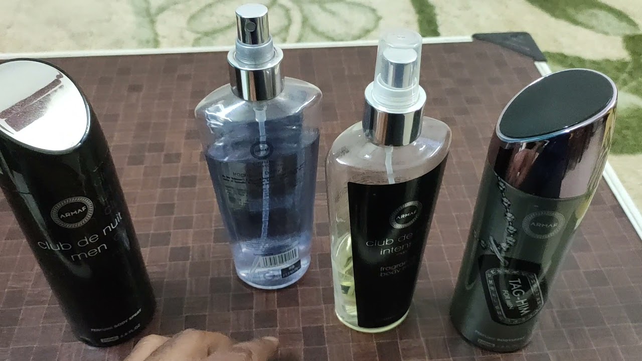 Armaf Derby club house ,Tag Him and Club di nui intense men body mists and deos..