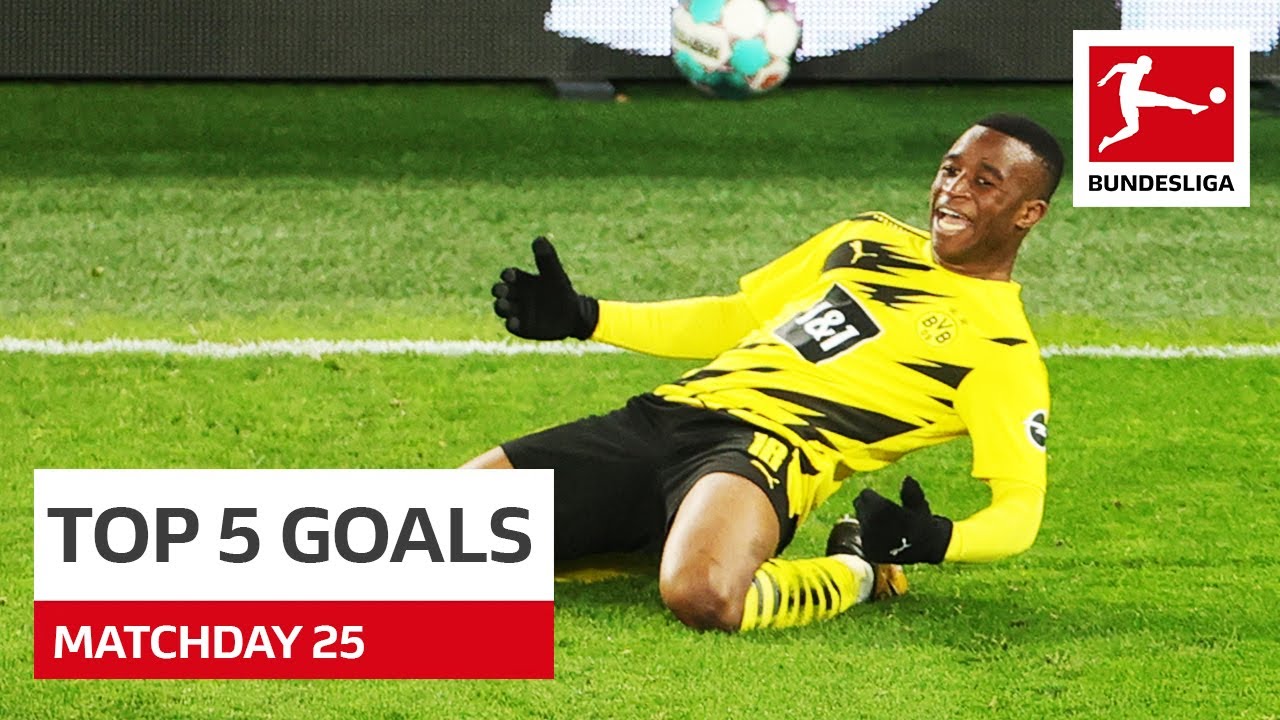 Top 5 Goals &bull; Gnabry, Moukoko & More | Matchday 25 - 2020/21