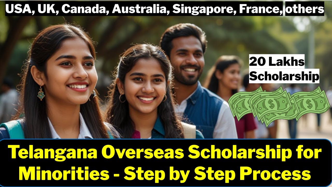 Step-by-Step Guide for 20 Lakhs Telangana Minority Overseas Scholarship | MS Abroad | #Hindi