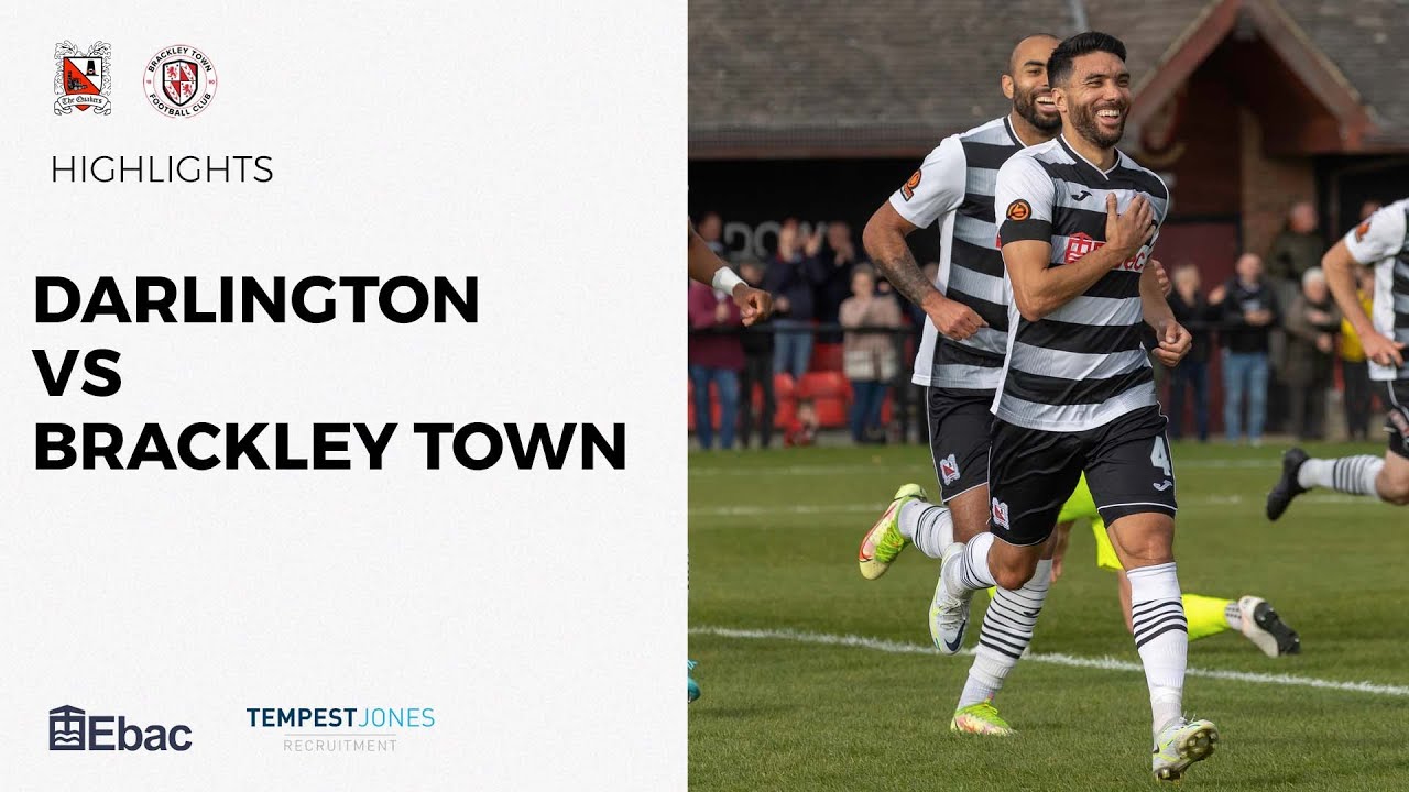 Darlington 2-2 Brackley Town - National League North - 2022/23