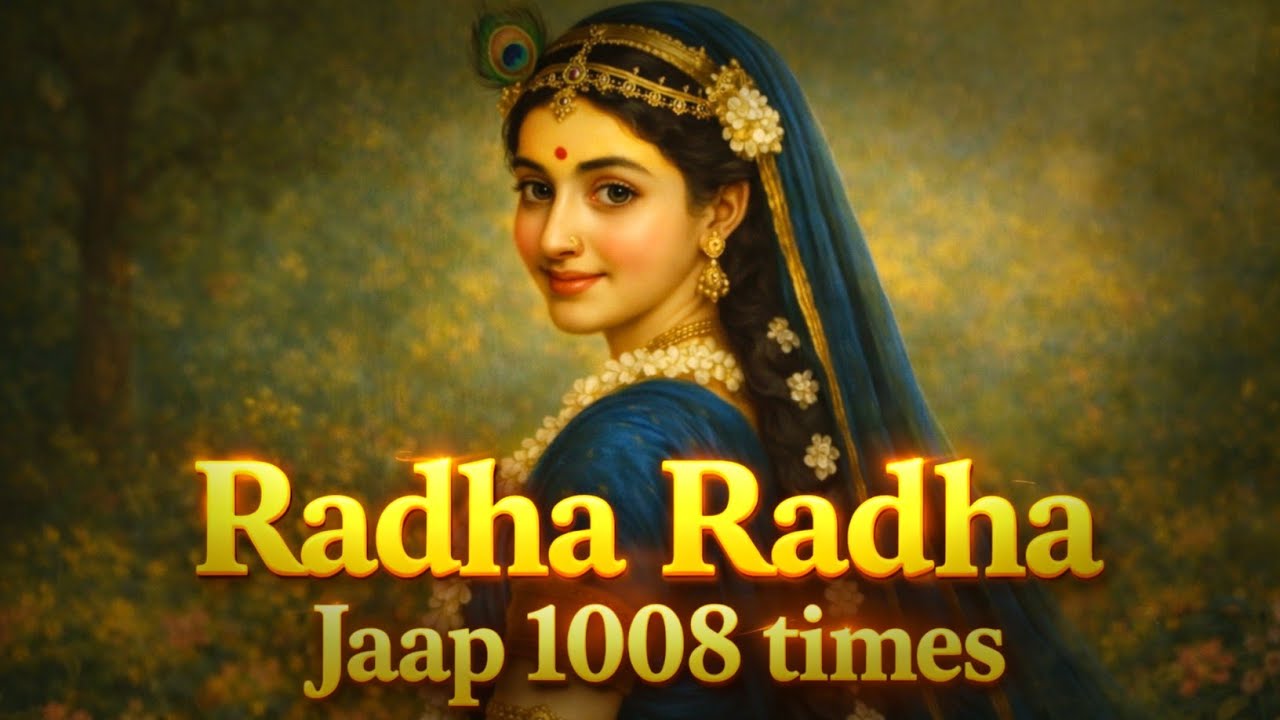 Radha Radha Jaap 1008 Times 🌸 | Peaceful Radha Naam Chanting | Deep Bhakti