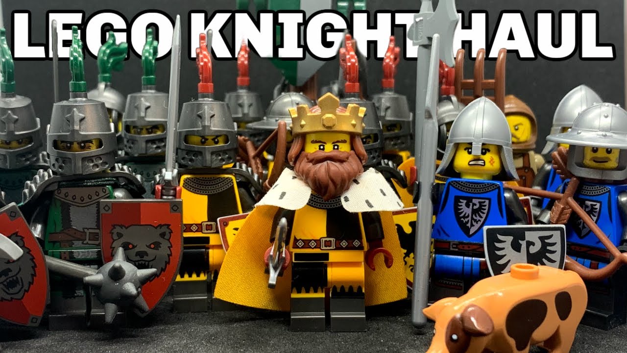 LEGO Knight HAUL - Рыцари ЧЕРНЫЕ СОКОЛЫ + ВОРОН + МЕДВЕДЬ! - ПОЛНАЯ коллекция средневековых замков!