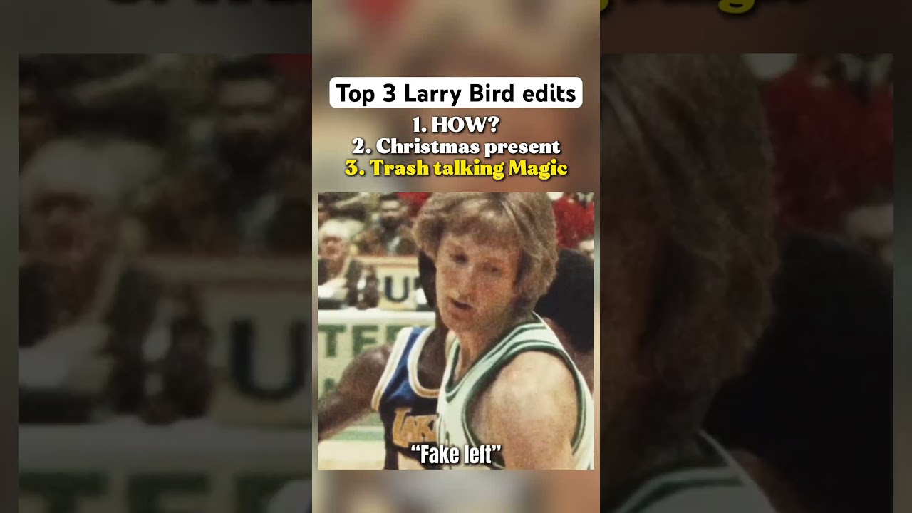 There will never be another Larry Bird. #nba #basketball #larrybird #edit