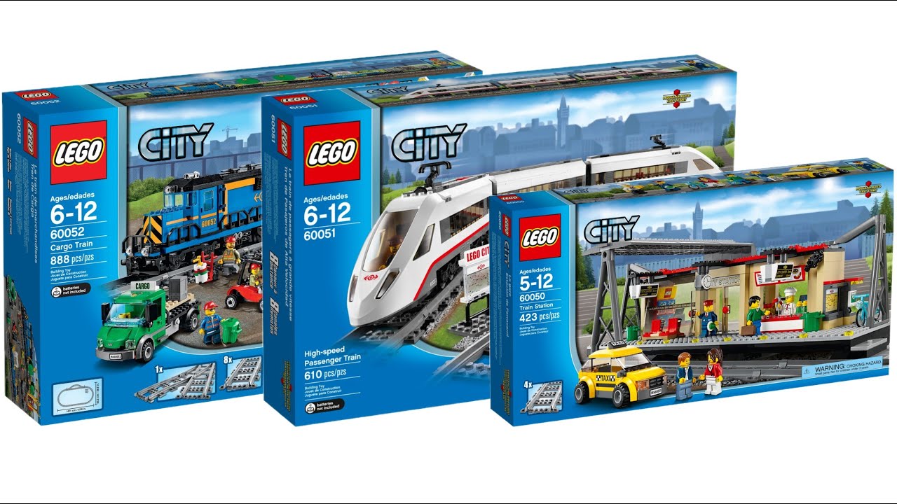 All LEGO City Train sets 2014 Compilation/Collection Speed Build