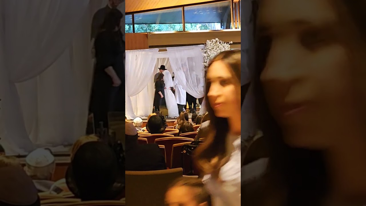 Jewish bride encircling her groom 7 times #chuppah #OrthodoxJewish