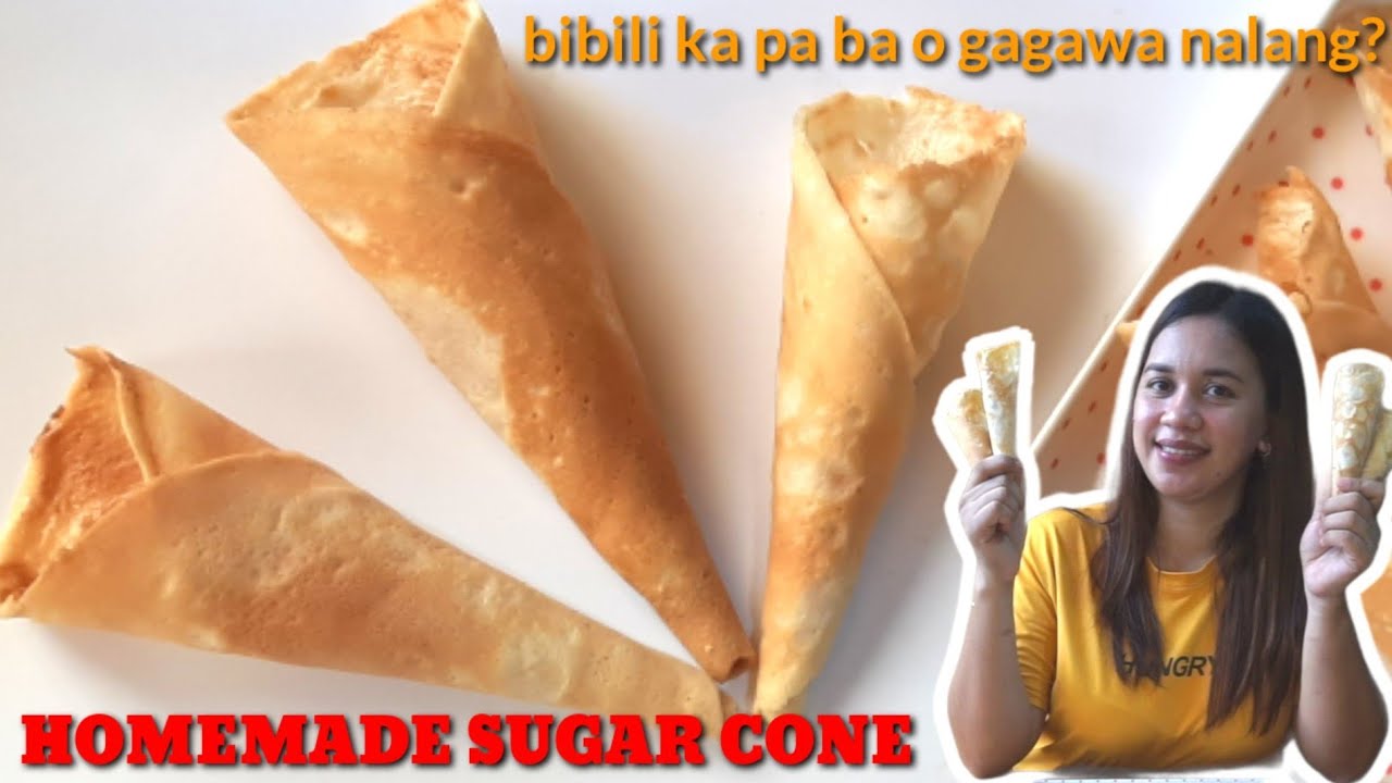 5 SIMPLE INGREDIENTS LANG! HOMEMADE SUGAR CONE/APA RECIPE
