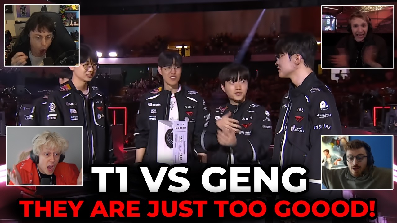 Streamers React to T1 Qualifying to MSI against GenG | T1 vs GENG Reactions