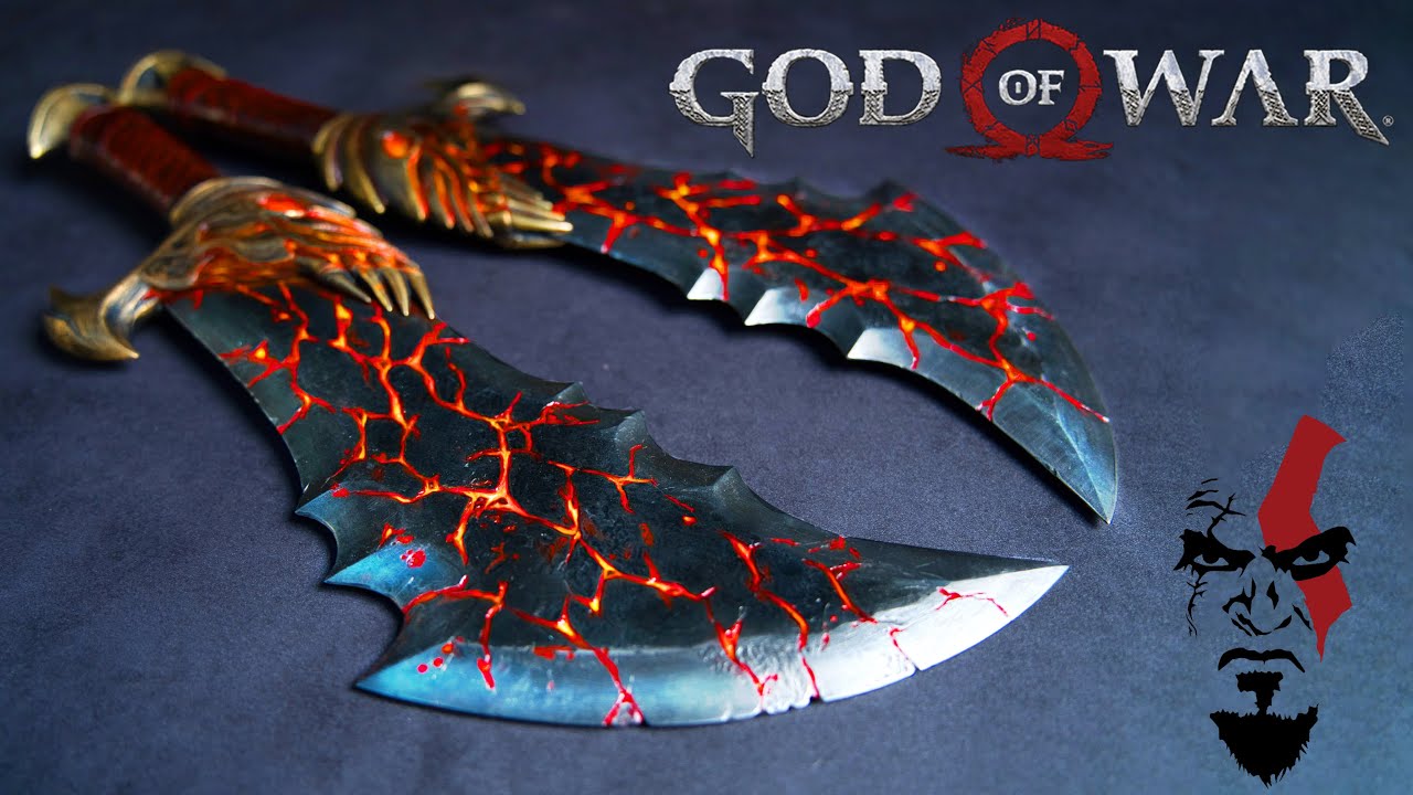 2000 часов, ковка острейших клинков Хаоса с помощью LAVA из Бог войны | HammerForge