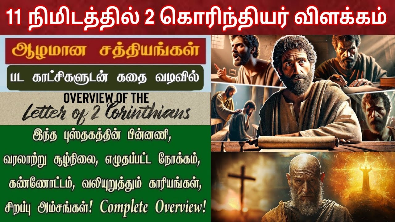 2 கொரிந்தியர் விளக்கம் | 2 corinthians bible study tamil | பவுல் எழுதிய நிருபங்கள்