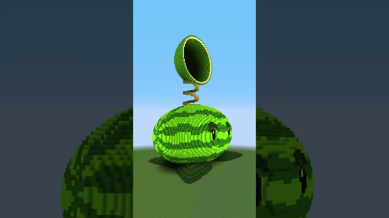 PVZ in Minecraft (WORKING!!) #pvz #minecraft