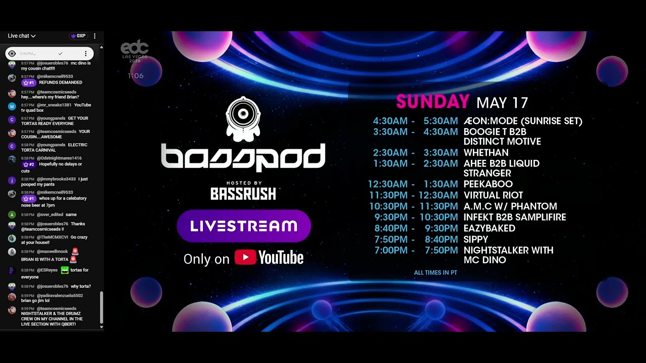 EDC Las Vegas - bassPOD Sunday Live Sets, EDC Las Vegas 2026