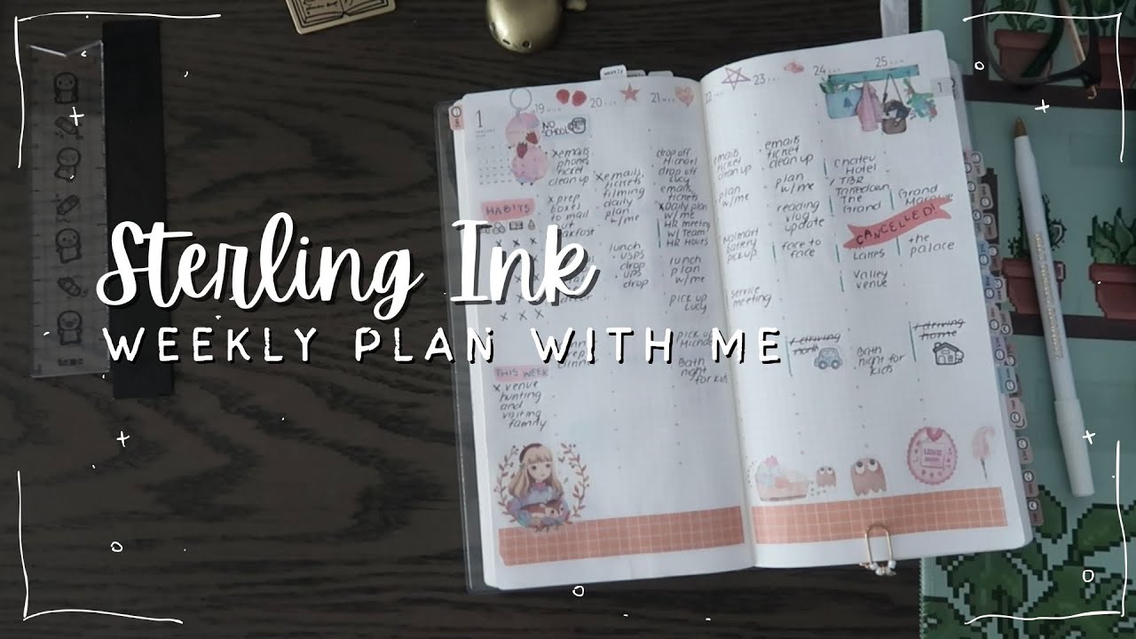 Weekly  Plan with Me  |  walkthrough process  |   SterlingInk