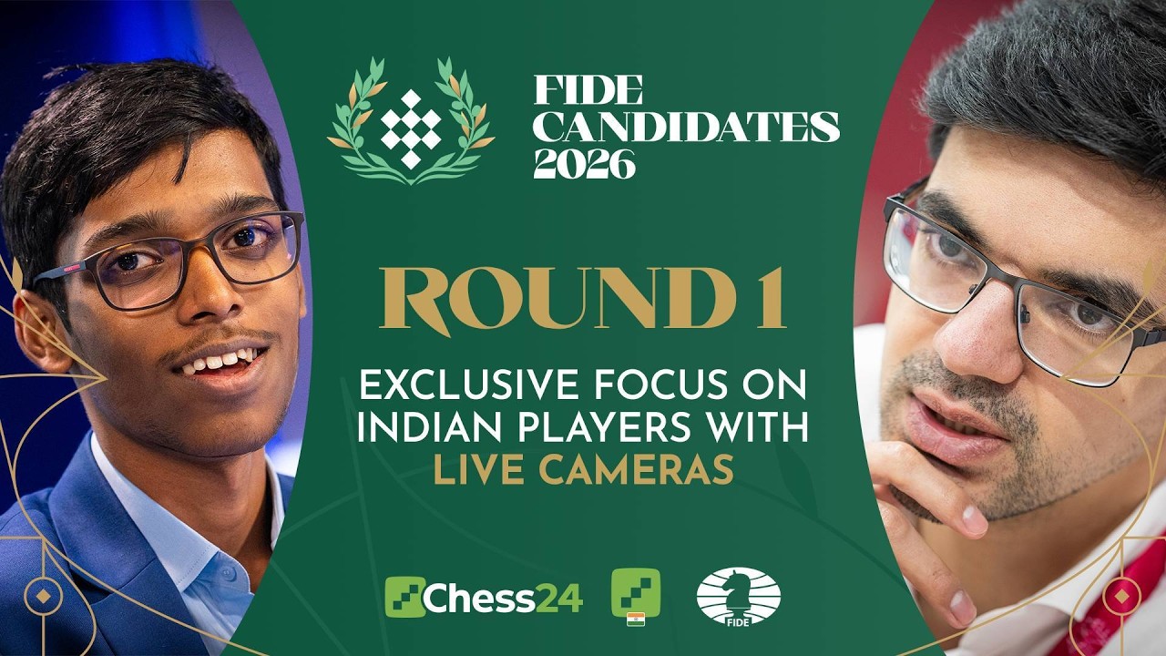FIDE Candidates Round 1 | Pragg, Divya, Vaishali in action