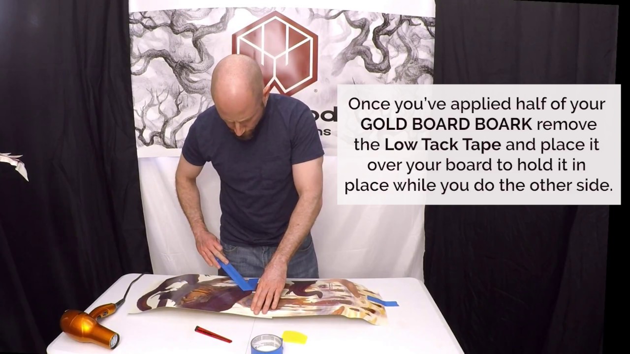 Boxwood Board Designs: Skateboard Gold Board Bark (Skateboard vinyl wrap) How to install