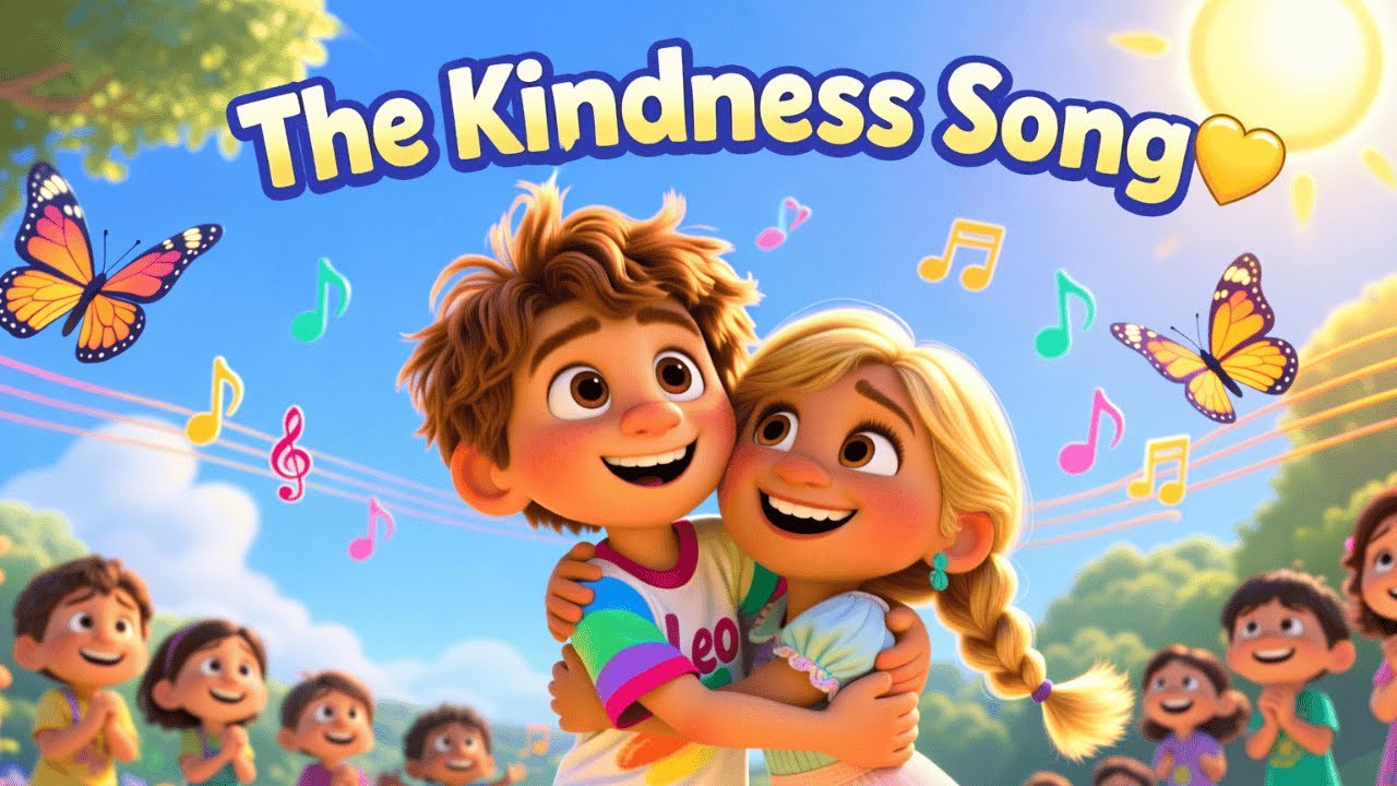 🌈 The Kindness Song 💛 | A Happy Song About Being Kind |