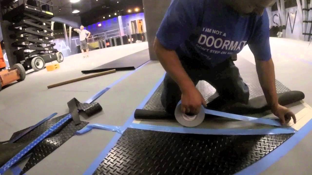 Quick Guide to Installing Rubber Flooring Using Double-Sided Tape