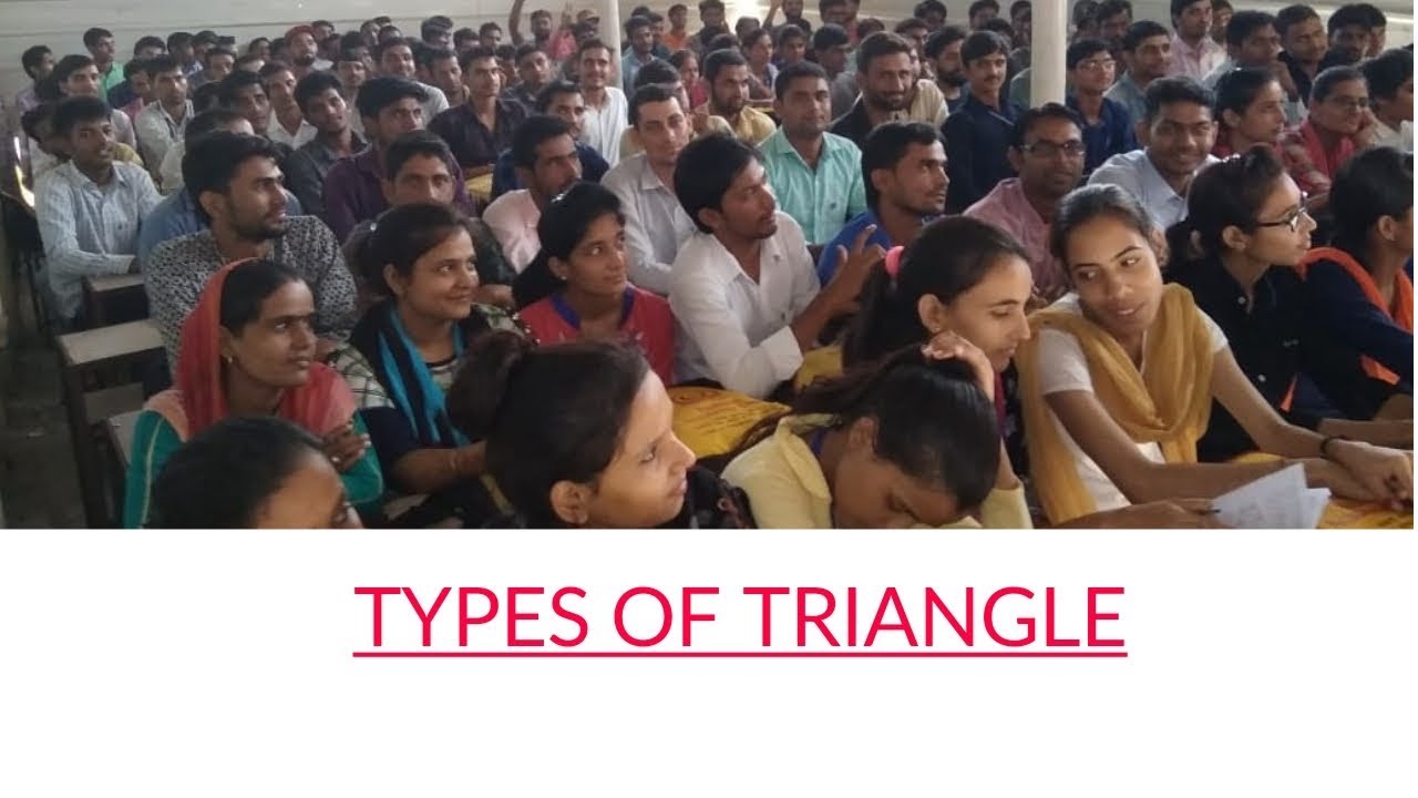 Types of triangle based upon sides and angles