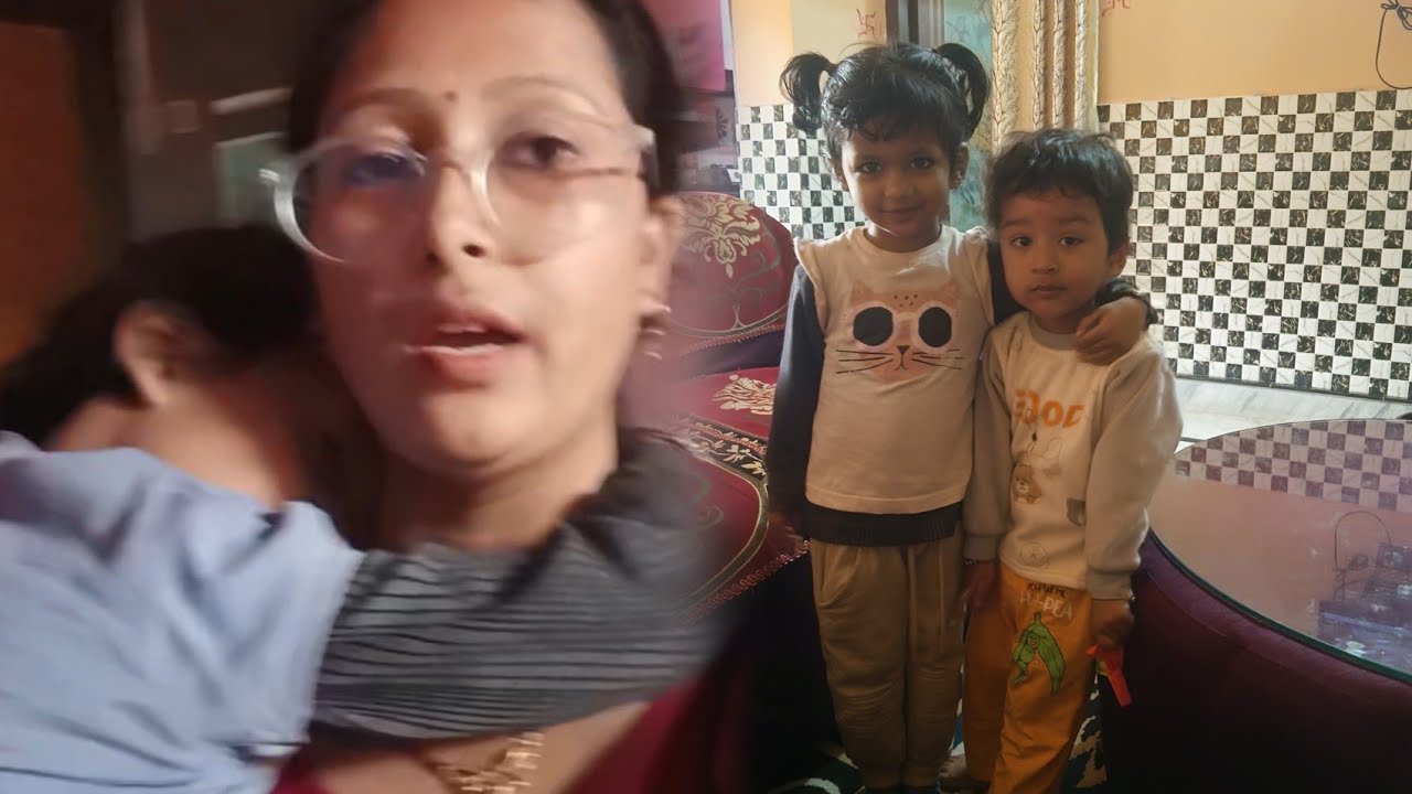 #बहन अपने भाई का इंतजार करते करते सो गए।