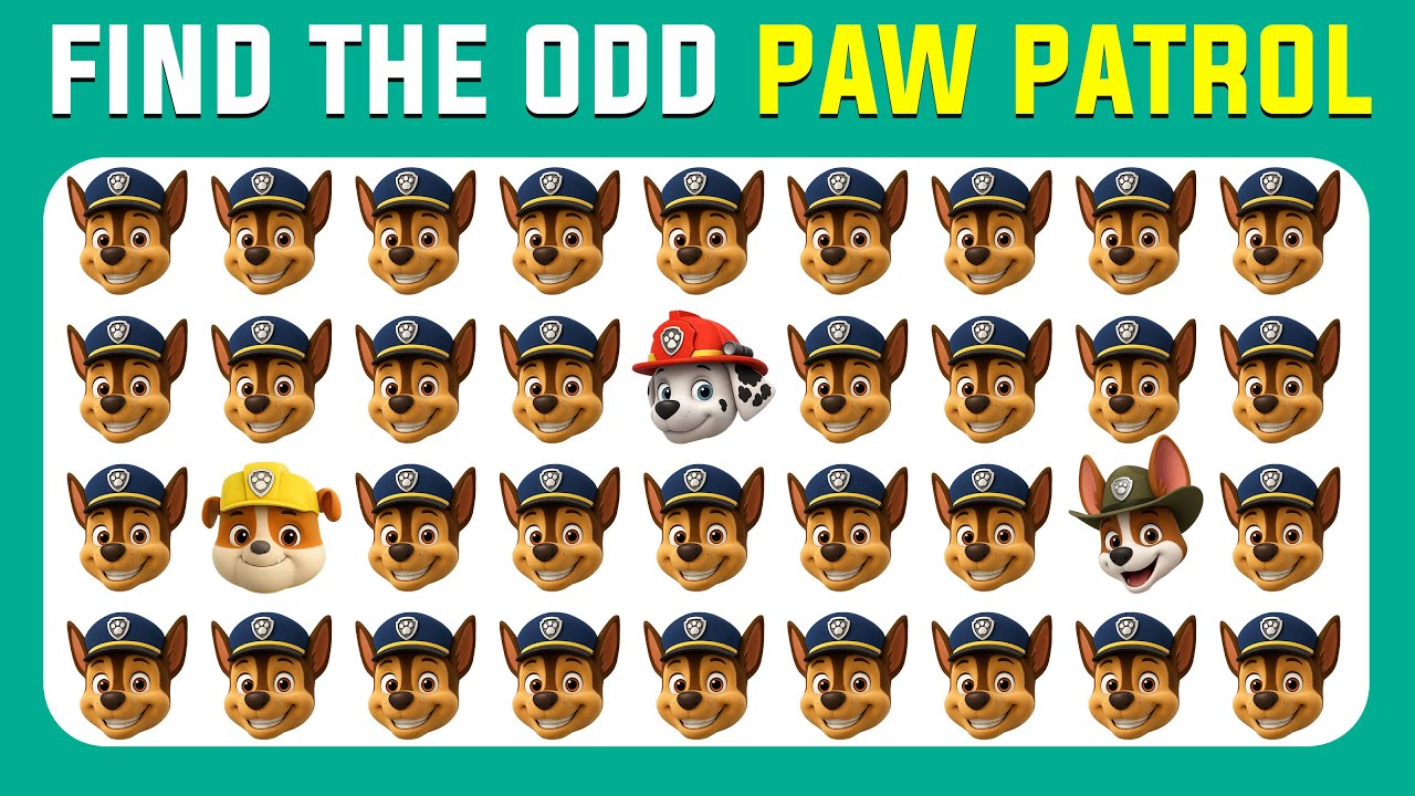 Find the ODD One Out? -PAW PATROL Edition | Quacky Quiz