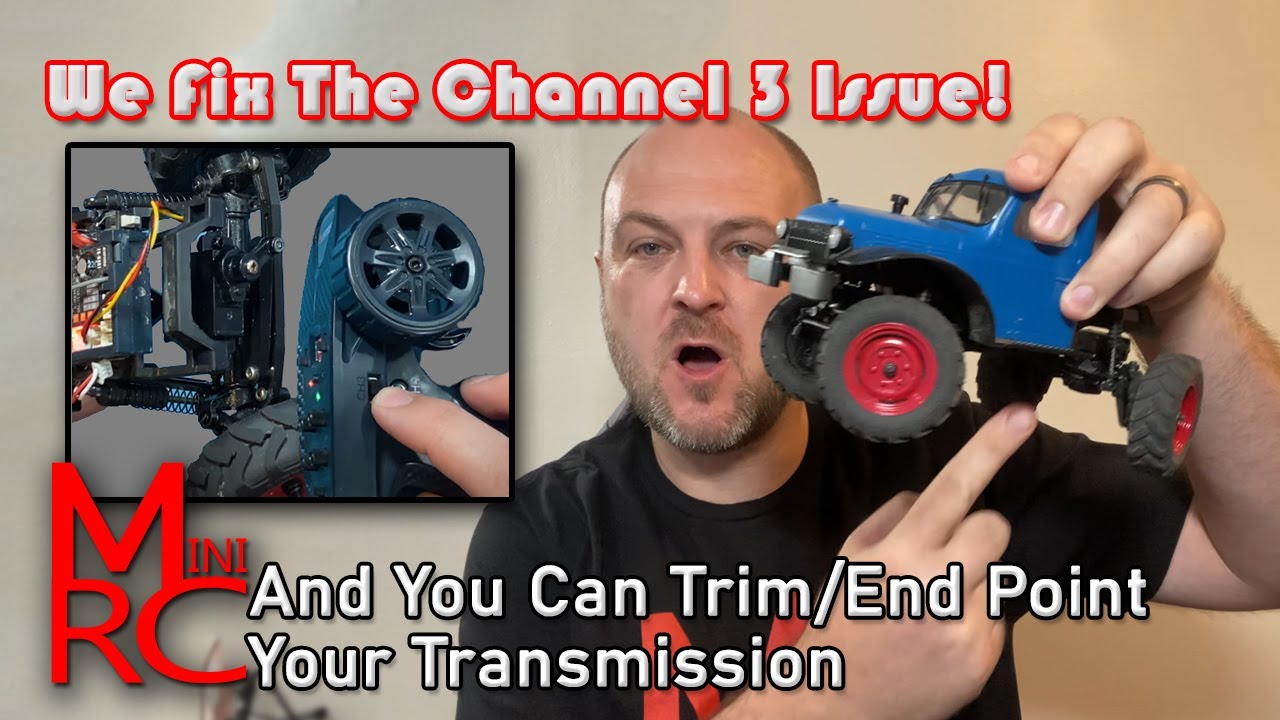 FCX24 - Ch. 3 hack! Setting Channel 3 Trim and Dual Rate as well as Fixing FMS's Channel 3 Blunder.