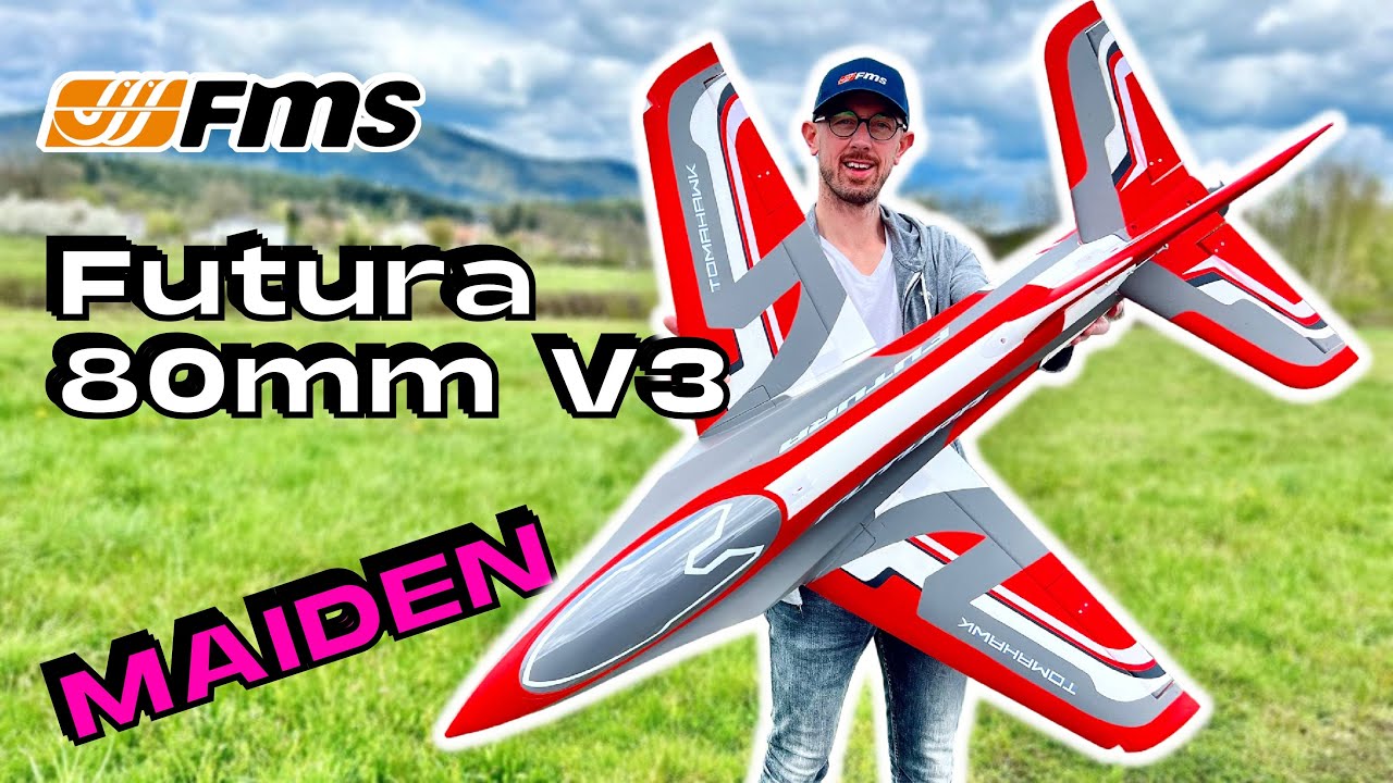 PERFECT MAIDEN • FMS Futura V3 80mm EDF Jet PNP RC PLANE • (English/Français 4K 60fps)