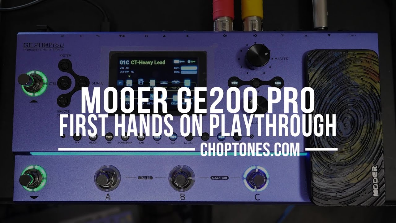 Mooer GE200 Pro Li | First Hands On Playthrough Demo