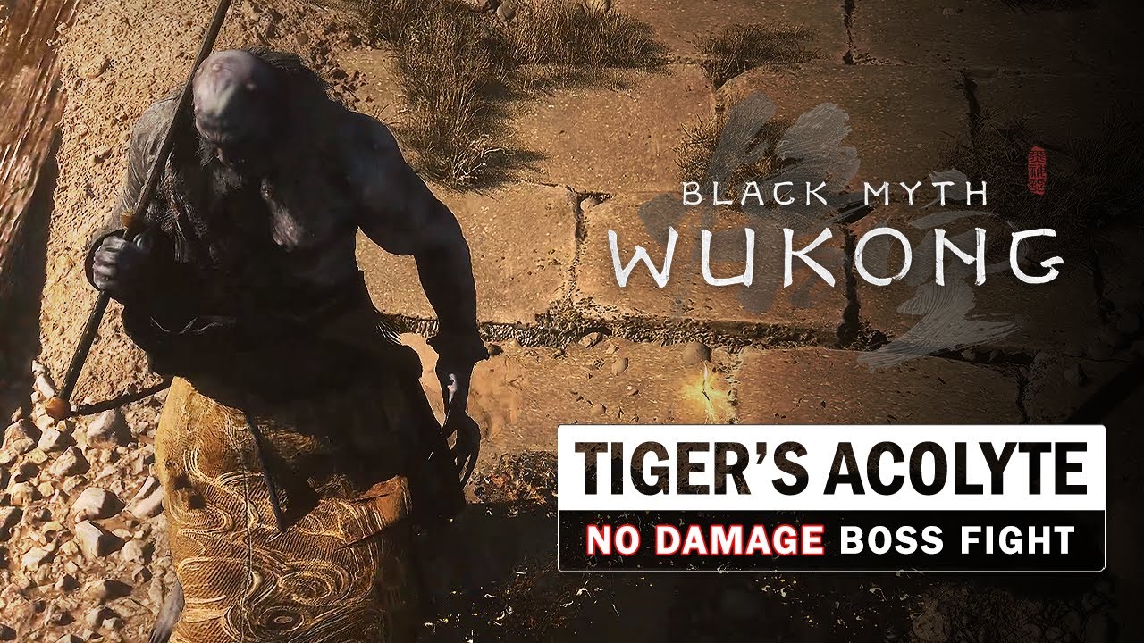 Black Myth Wukong - Tiger's Acolyte Boss Fight (No Damage Taken)