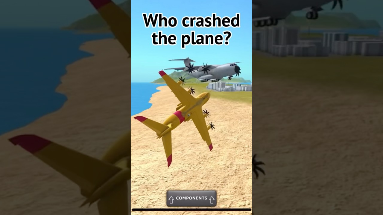 Who Crashed the Plane?! 🧐 #turbopropflightsimulator #turbopropfs #tfs #shorts #gaming #edit #crash