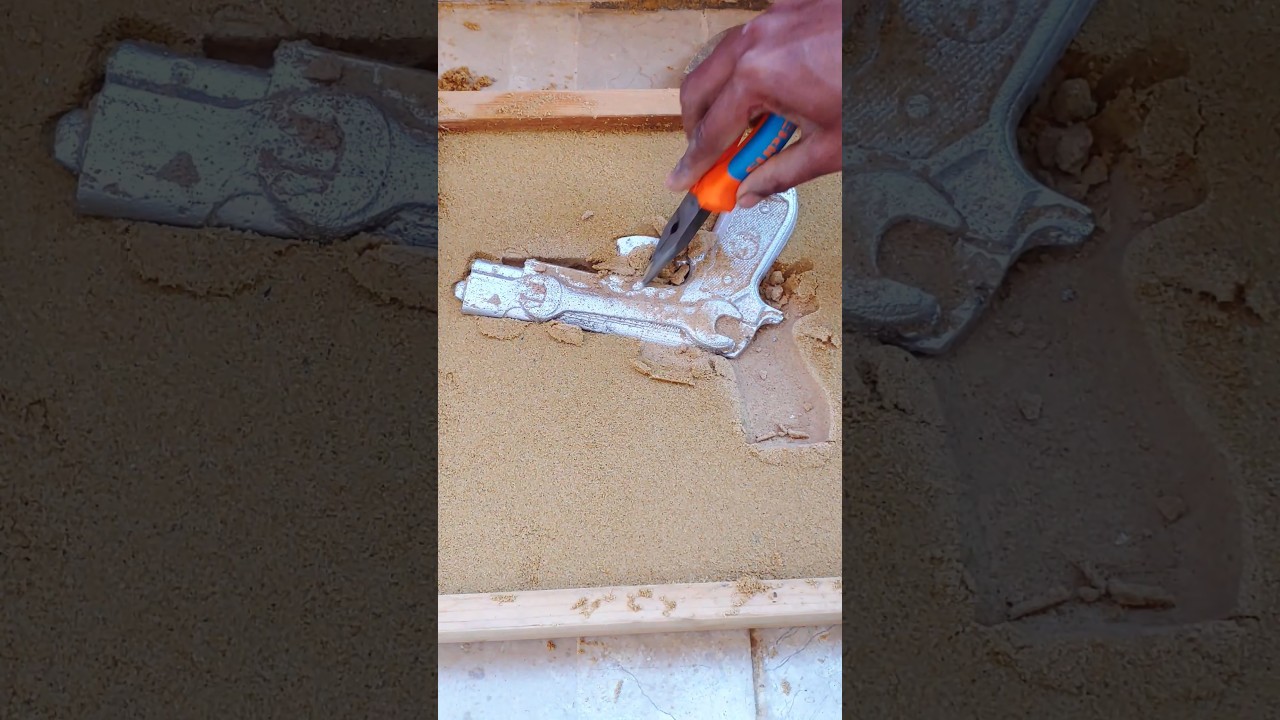 Liquid Lead Pouring &ndash; Slow, Hot, and Mesmerizing! #viralshort