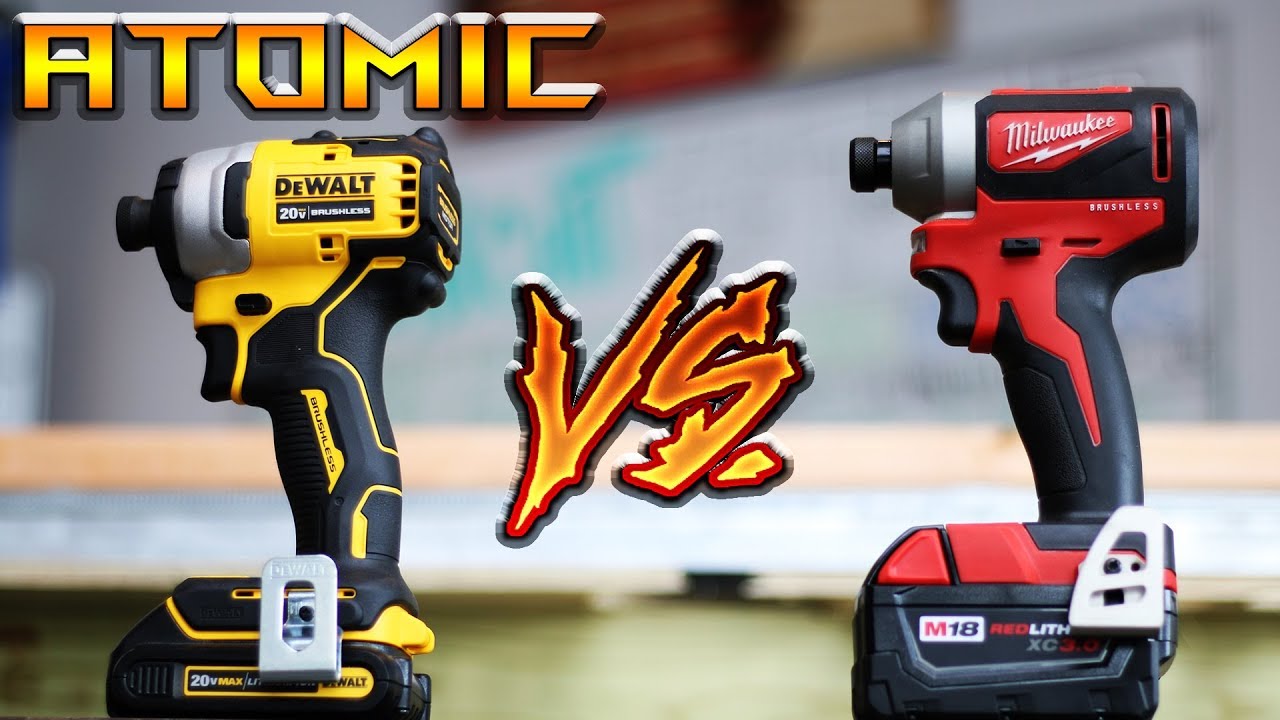 Best Compact Impact Driver - Dewalt Atomic (DCF809) VS Milwaukee Brushless (2850-20)