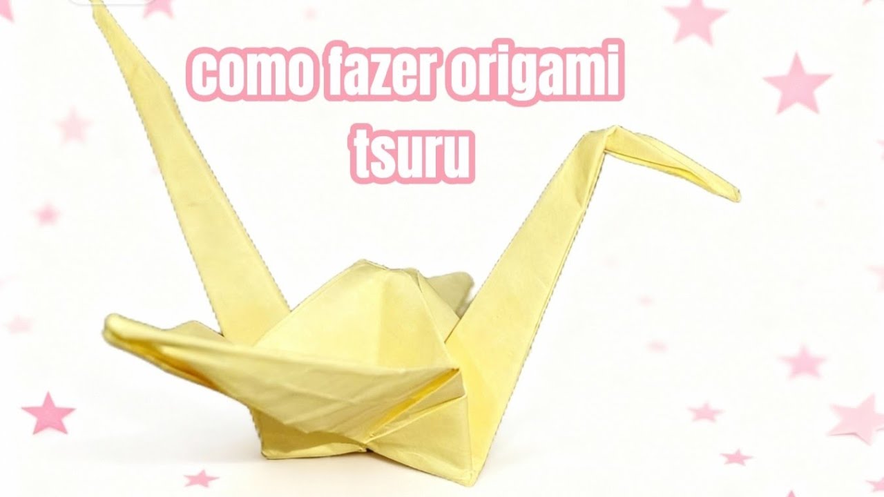 Como fazer tsuru de origami