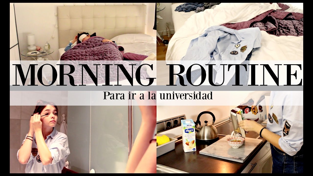 MORNING ROUTINE para ir a la UNIVERSIDAD | SIILVIA123BELLA