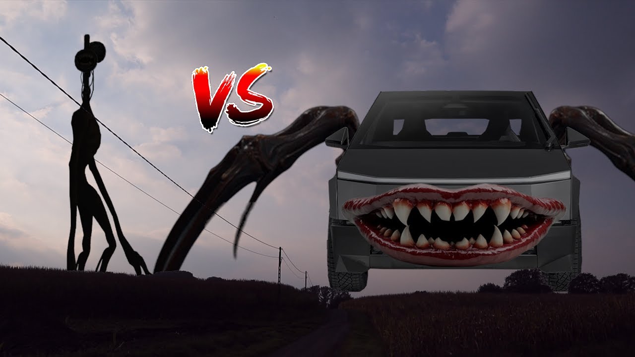 Siren Head VS Cybertruck Eater