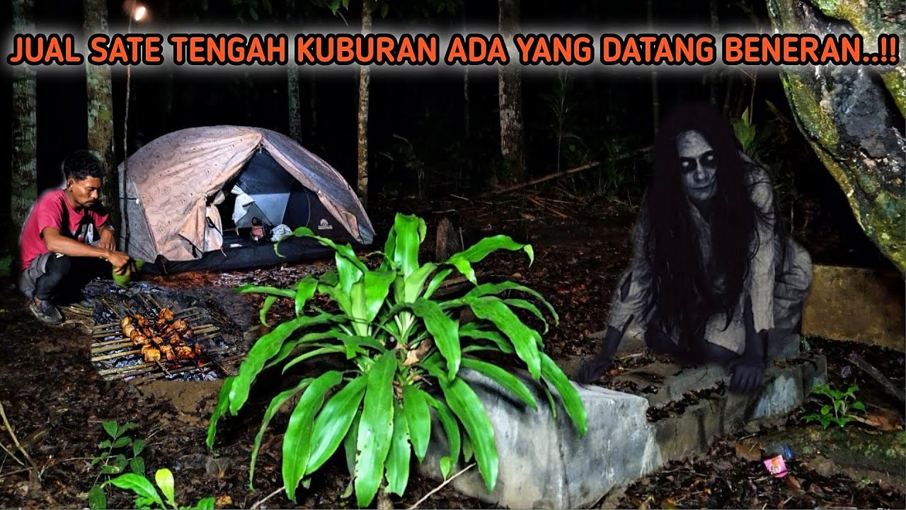 HOROR‼️JUAL SATE TENGAH KUBURAN ADA YANG DATANG BENERAN