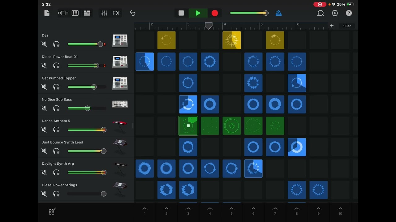 	some music in garage band I made 