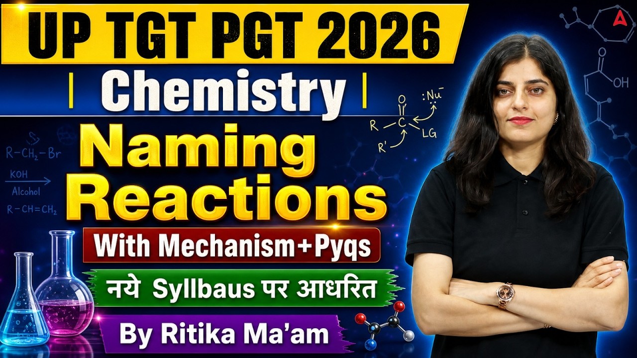 UP TGT PGT Chemistry | Important Naming Reactions with Mechanism & PYQs 2026