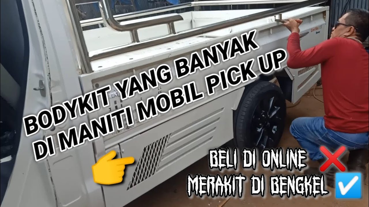 cara pasang rollbar dan ram mobil pick up.grand mek....