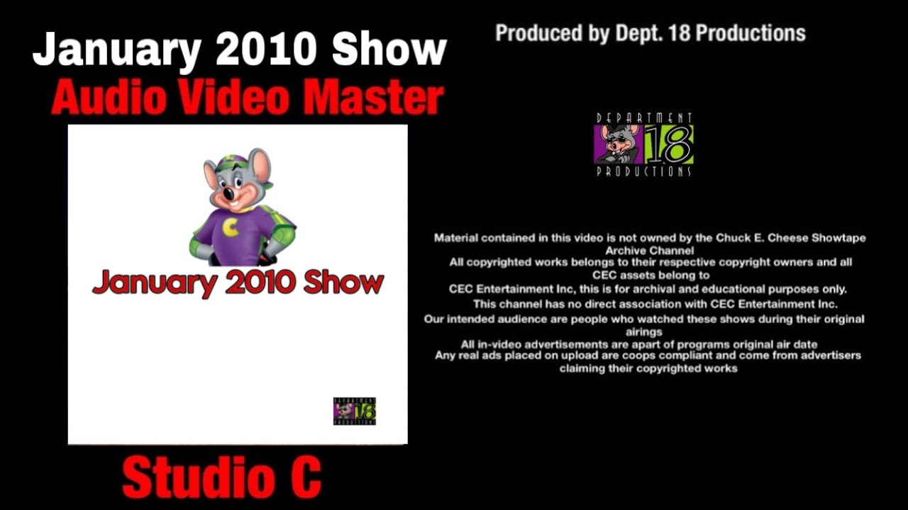 Chuck E. Cheese January 2010 Show (Studio C)